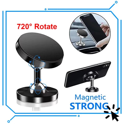 Magnetic Phone Car Holder - Universal Mount Bracket for Safe Driving