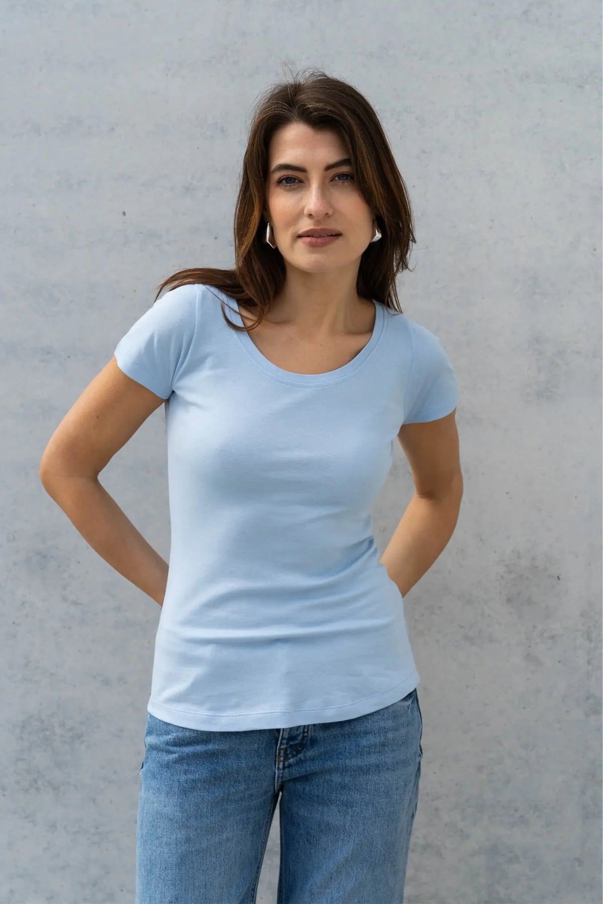 Lavender Hill Clothing Short Sleeve Scoop Neck Cotton Modal T-Shirt