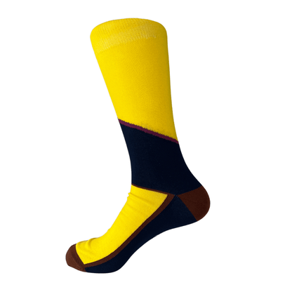 Asymmetric Color Block Socks Collection: 3 pairs Luxury Sock Gift Box