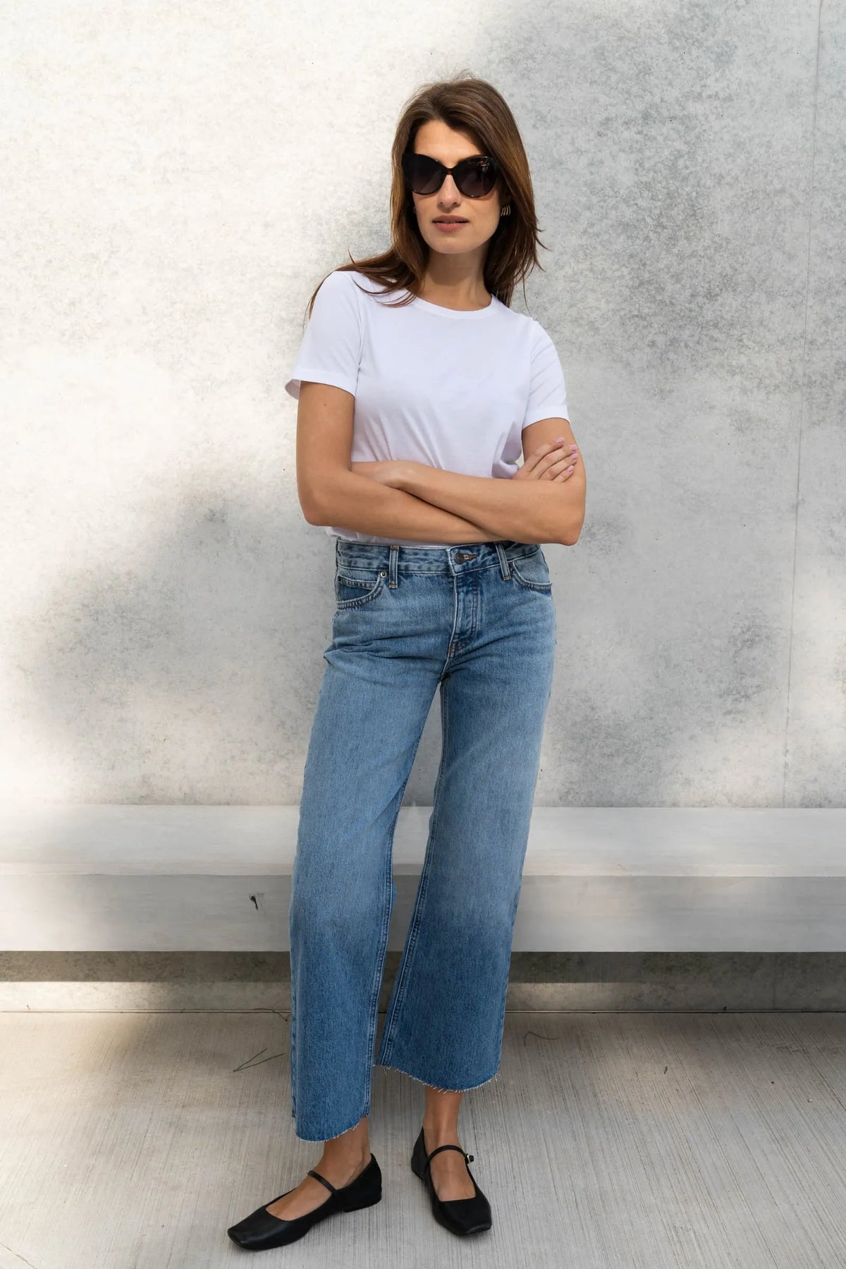 Lavender Hill Clothing Supima Cotton Crew Neck T-Shirt in White
