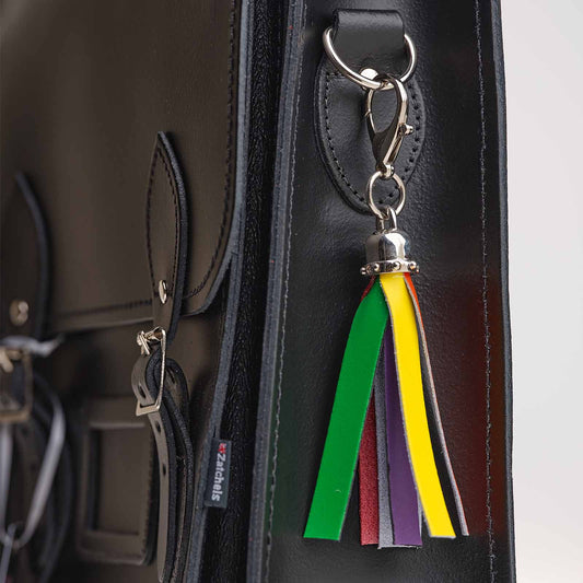 Leather Mini Tassel Bag Charm – Pride