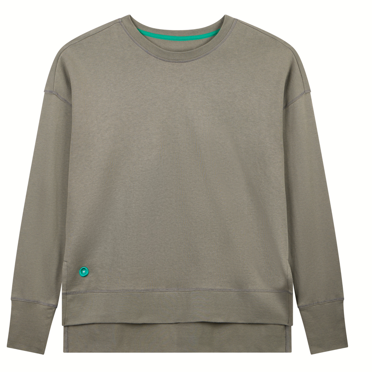 Loungers Organic Cotton Modal Longline Sweatshirt