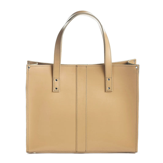 Handmade Leather Shopper – Iced Coffee