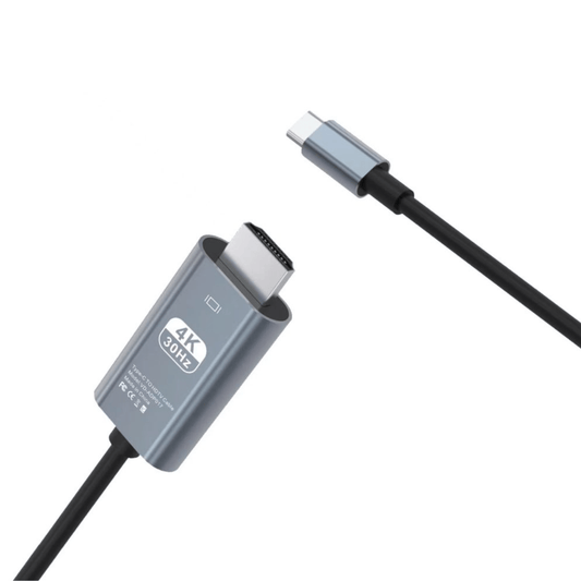 USB-C to HDMI 4K Cable Adapter 2M Plug & Play VD-ADP017