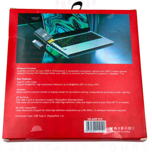 USB-C to DisplayPort 8K Adapter VD-ADP015