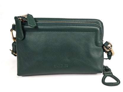 Heather Leather Clutch & Crossbody Bag
