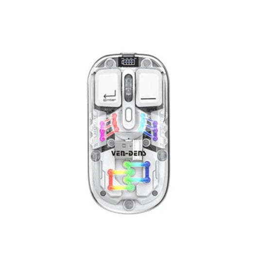 Wireless Mouse Bluetooth & USB – Transparent Design VD-MS010