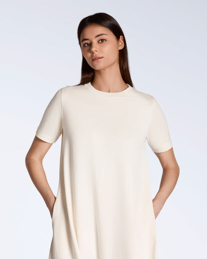 Long Line Organic T-Shirt Dress