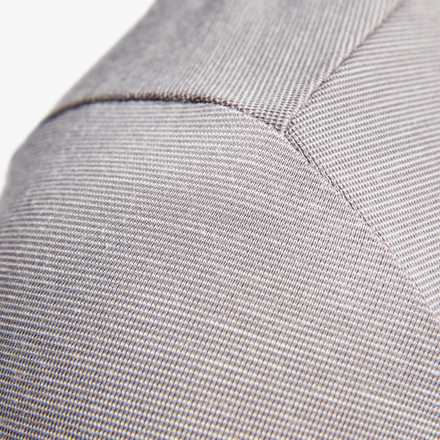 Close-up of a gray fabric texture