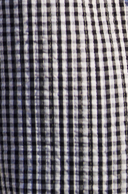 Black Gingham Frill Collar Jacket