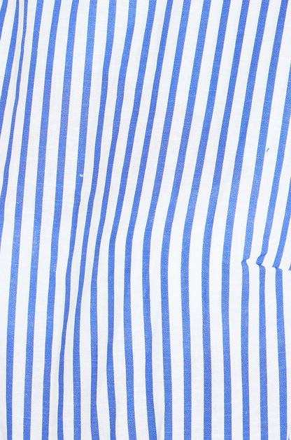 Blue Cotton Stripe Culotte Jumpsuit