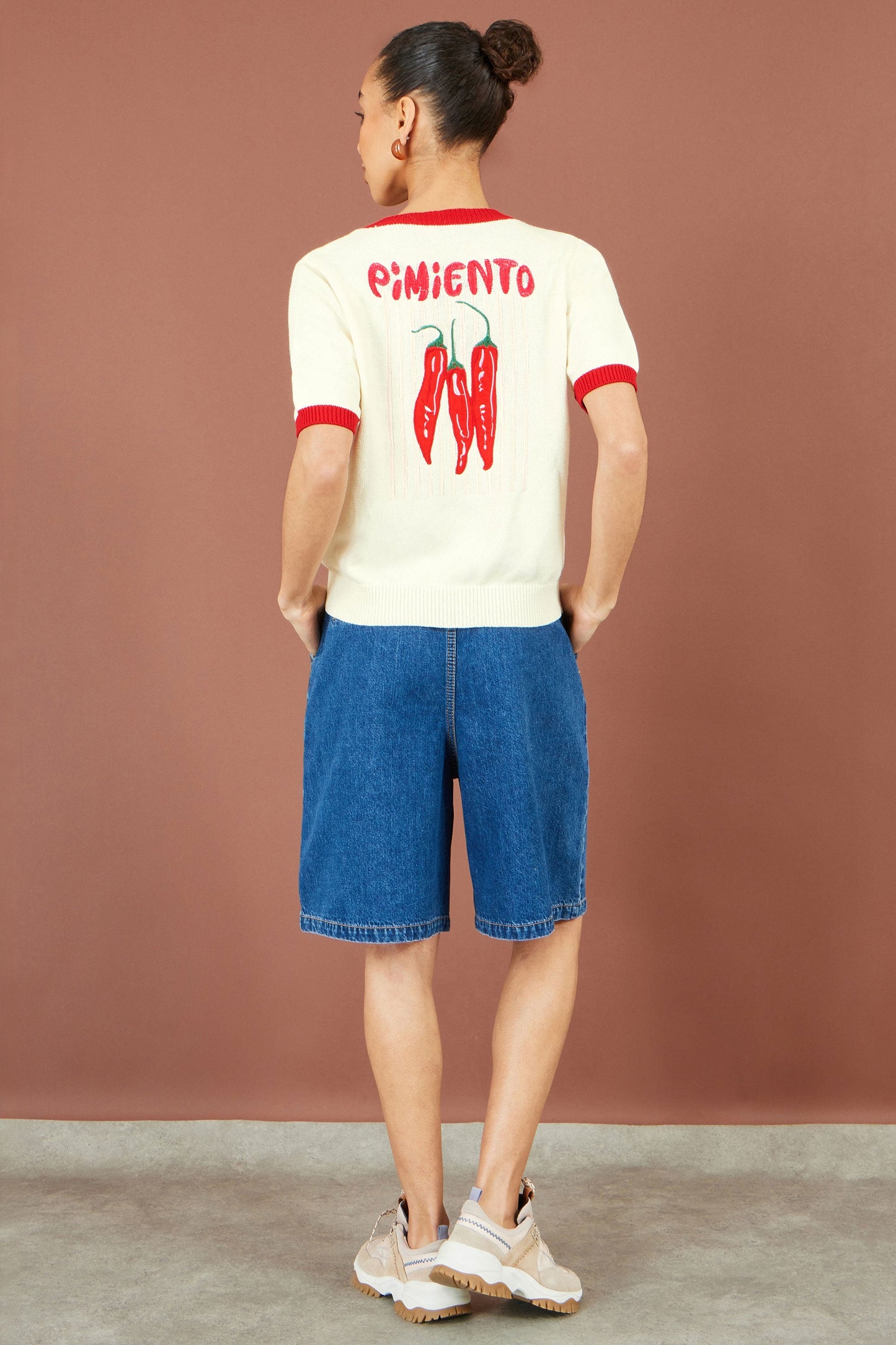 Ivory Chilli “Pimiento” Cotton Knitted Top