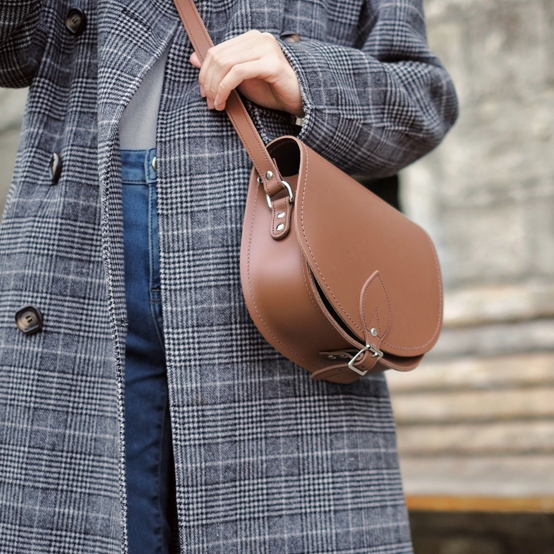 Handmade Leather Saddle Bag – Chestnut