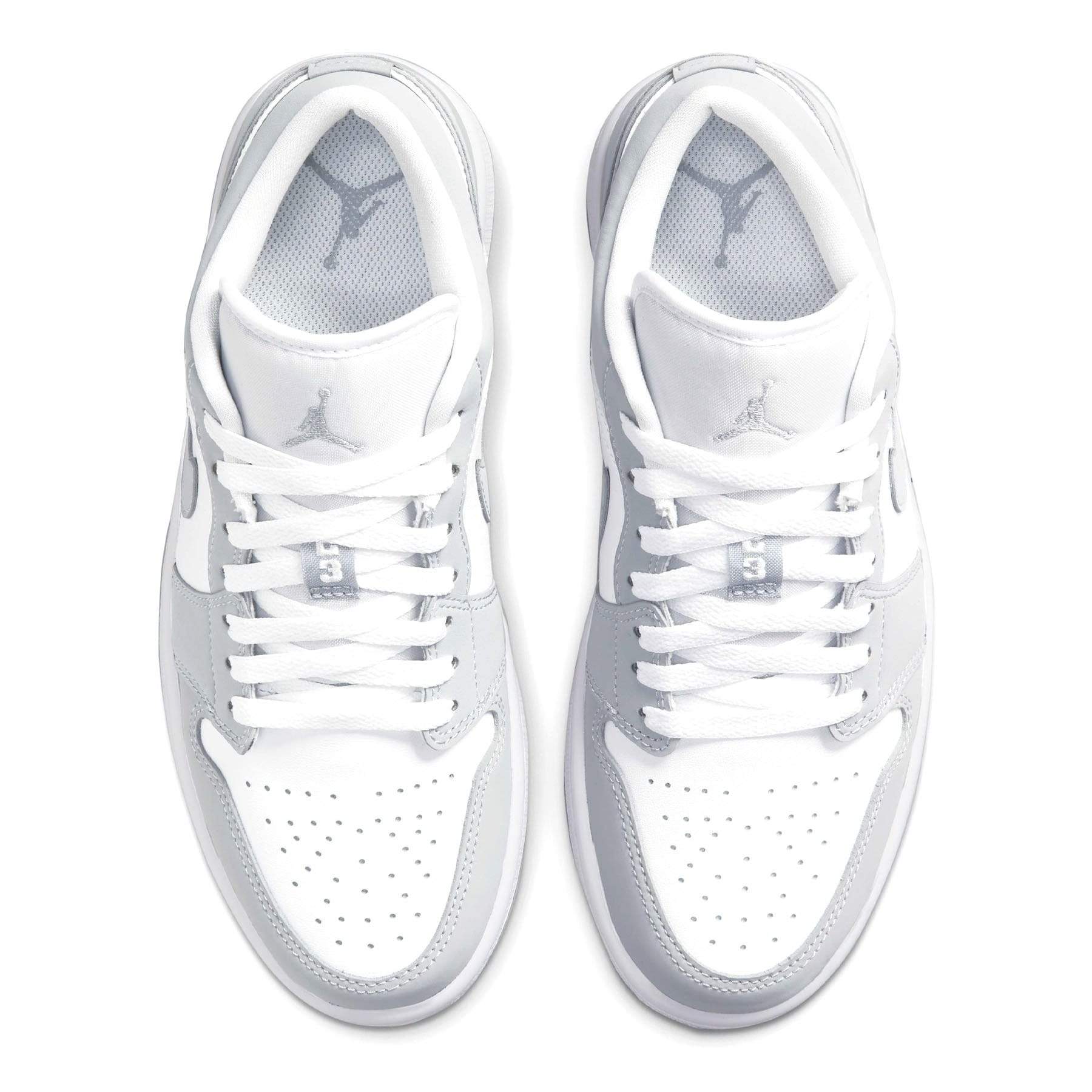 Air Jordan 1 Low Wmns 'White Wolf Grey' - Bascora