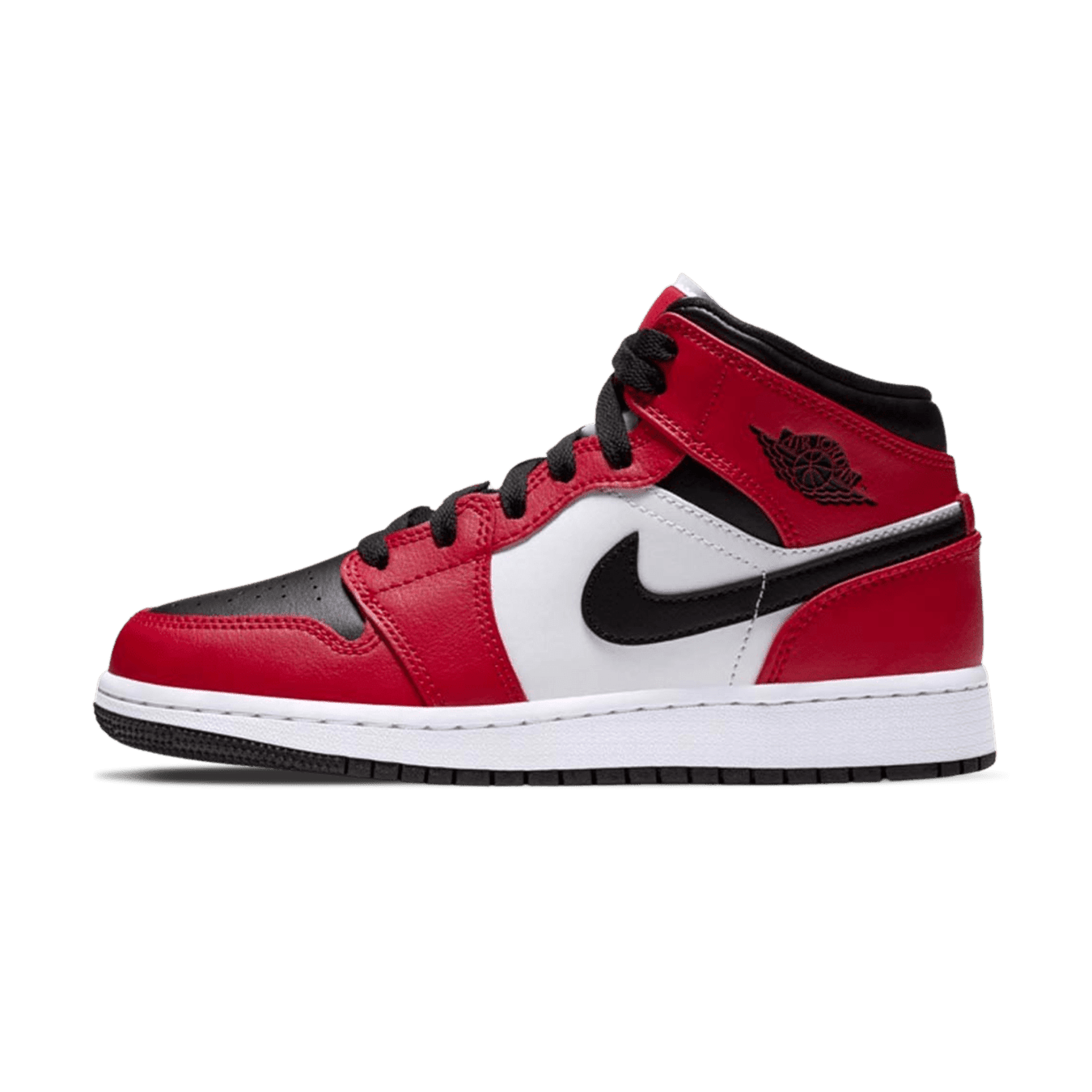 Air Jordan 1 Mid GS 'Chicago Black Toe' - Bascora