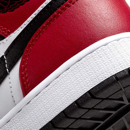 Air Jordan 1 Mid GS 'Chicago Black Toe' - Bascora