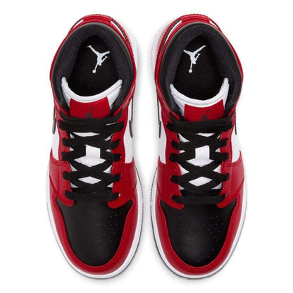 Air Jordan 1 Mid GS 'Chicago Black Toe' - Bascora