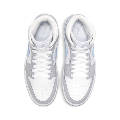 Air Jordan 1 Mid Wmns 'White Wolf Grey' - Bascora