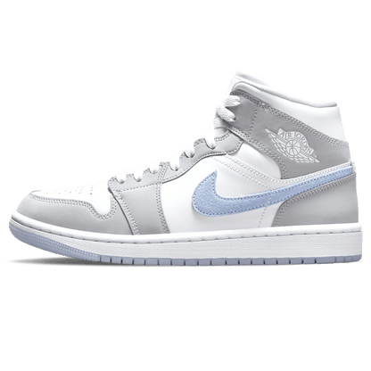 Air Jordan 1 Mid Wmns 'White Wolf Grey' - Bascora