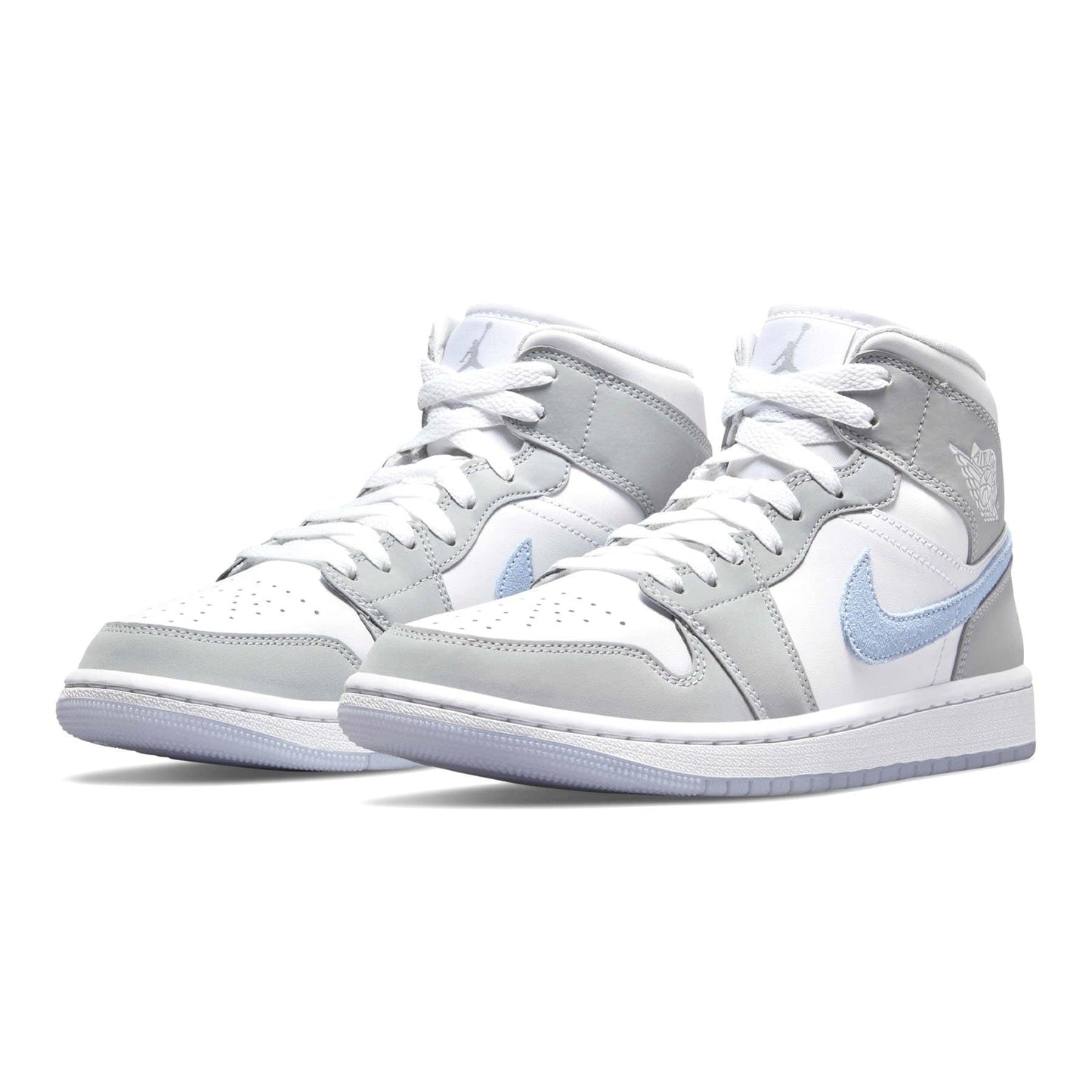 Air Jordan 1 Mid Wmns 'White Wolf Grey' - Bascora