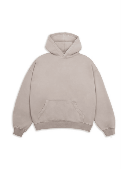 Antibes Heavyweight Hoodie Beige - Bascora