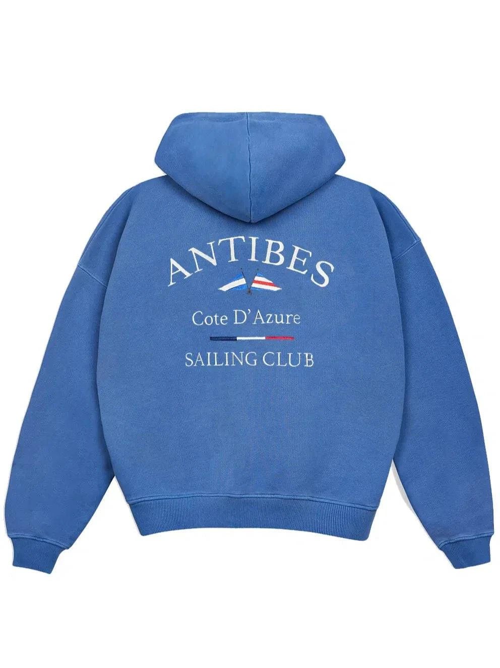 Antibes Heavyweight Hoodie – Blue - Bascora