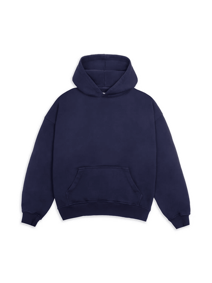 Antibes Heavyweight Hoodie Navy - Bascora