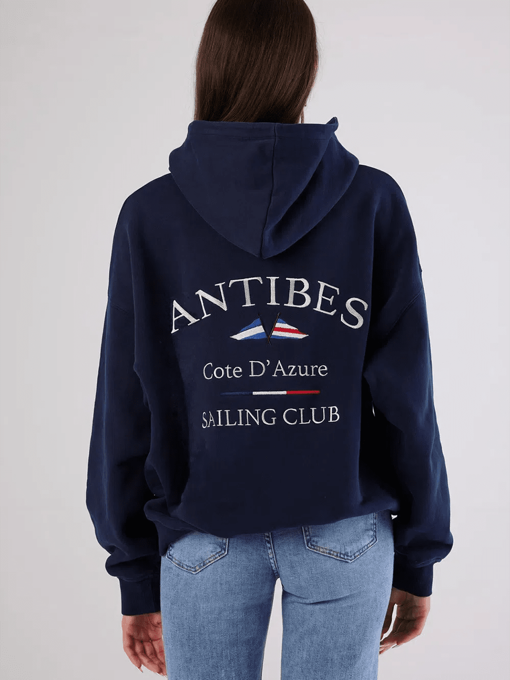 Antibes Heavyweight Hoodie Navy - Bascora