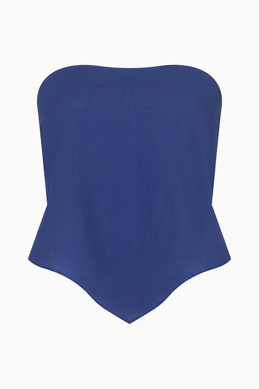 The Ida Scarf Top in klein blue