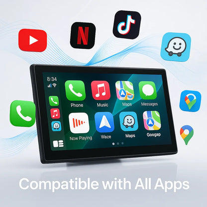 SmartDash™ CarPlay Tablet 7" - Wireless Display with GPS & Bluetooth