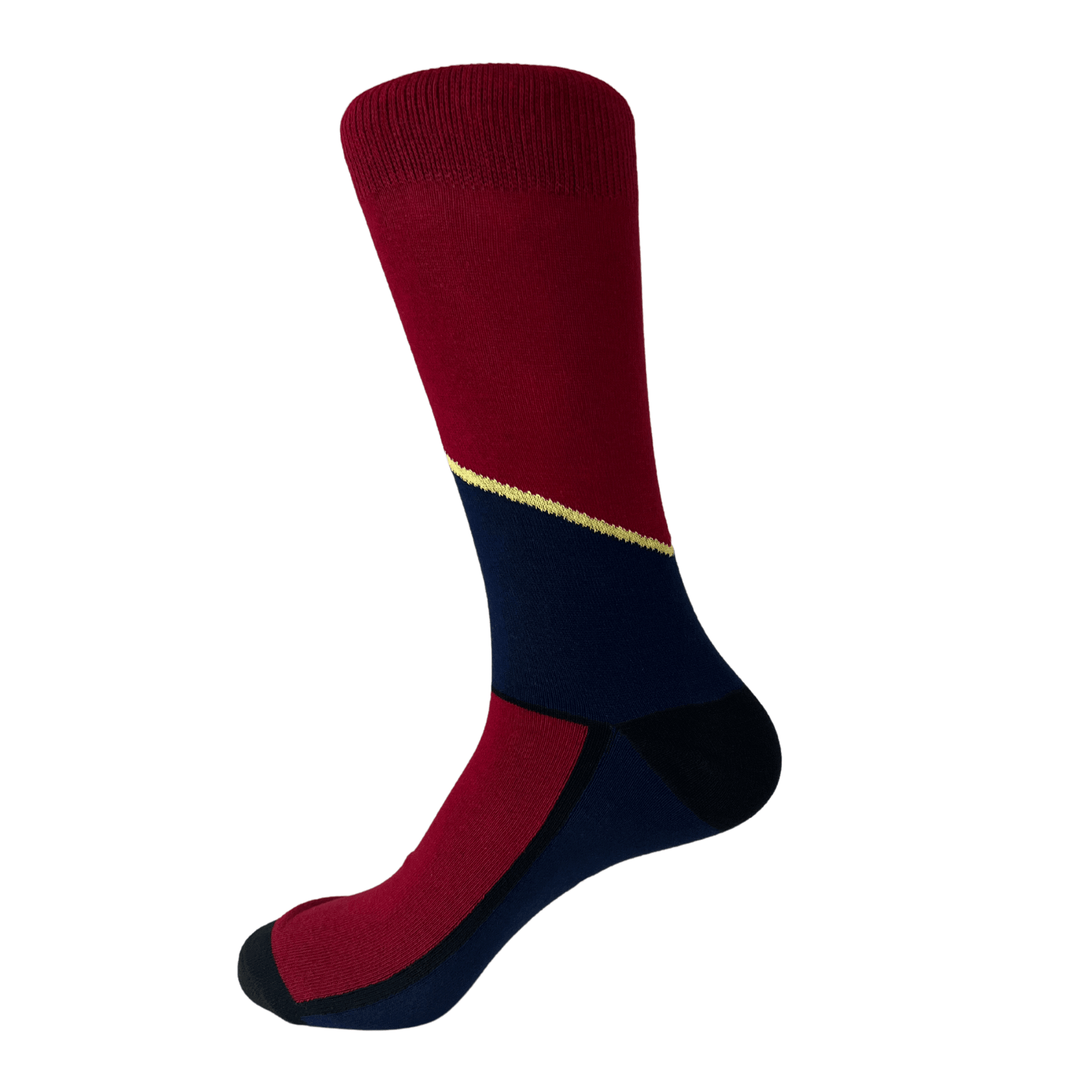 Asymmetric Color Block Socks Collection: 3 pairs Luxury Sock Gift Box - Bascora
