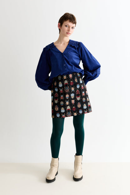 Aubin Beetlejuice Jacquard A-Line Mini Skirt - Bascora