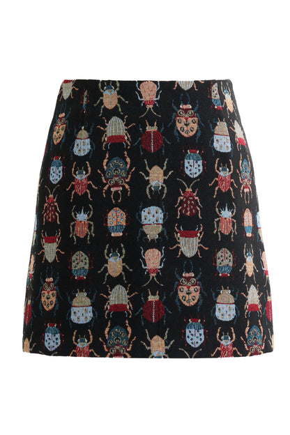 Aubin Beetlejuice Jacquard A-Line Mini Skirt - Bascora