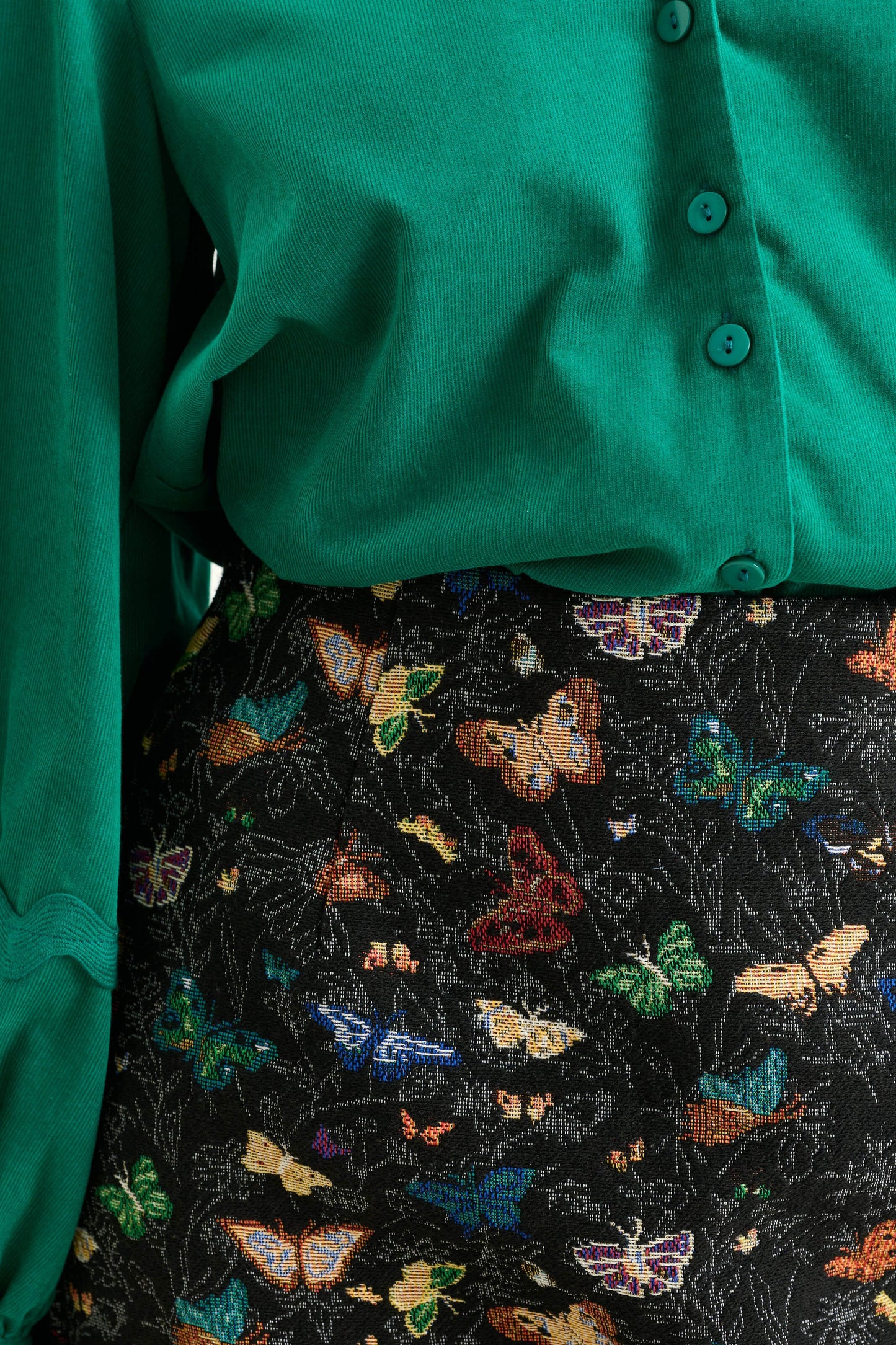 Aubin Butterfly Ball Jacquard Mini A-Line Skirt – Multicoloured - Bascora