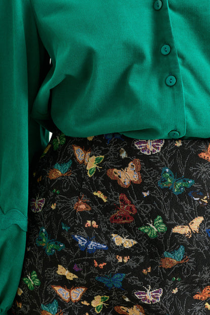 Aubin Butterfly Ball Jacquard Mini A-Line Skirt – Multicoloured - Bascora