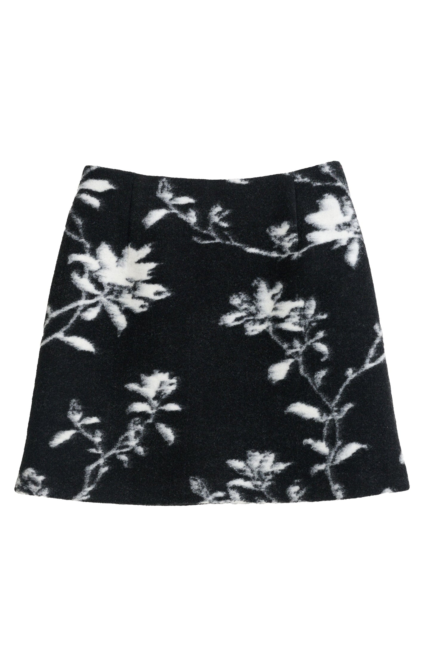 Aubin Power Bloom A-Line Mini Skirt - Black & White - Bascora
