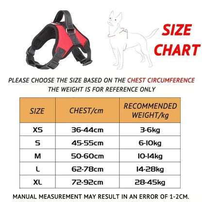 No-Pull Dog Harness with Control Handle - Reflective