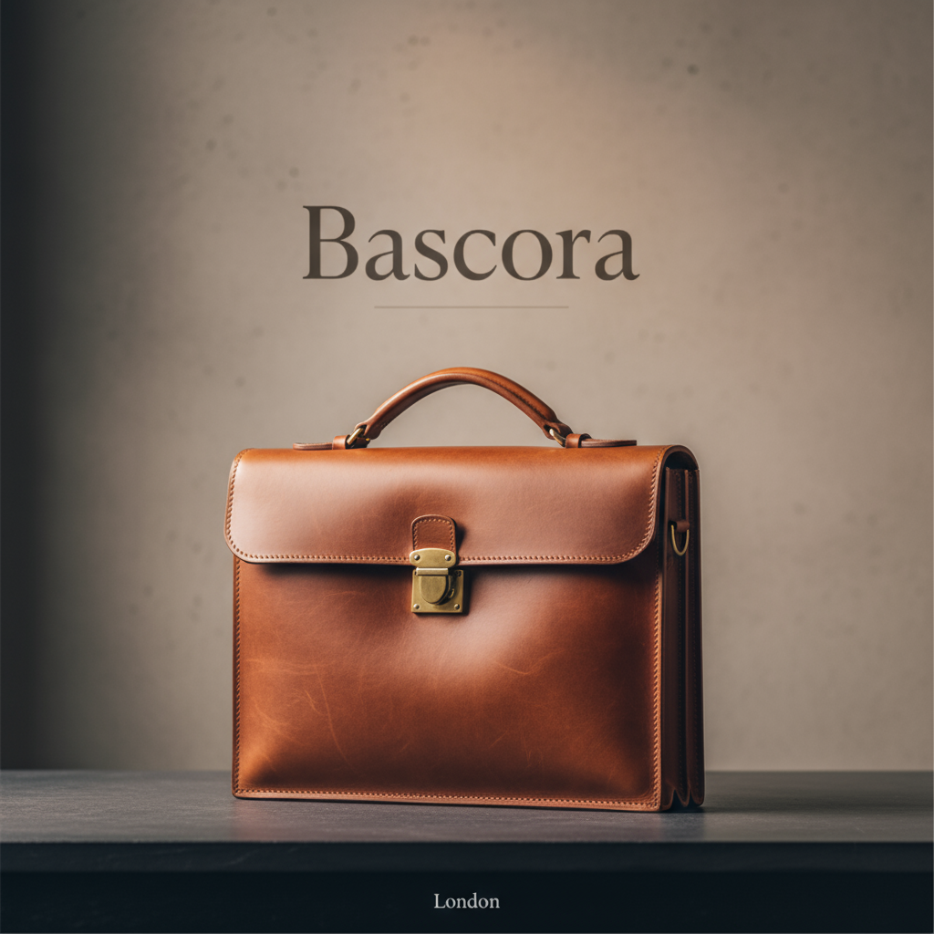Bascora Leather Briefcase Hero