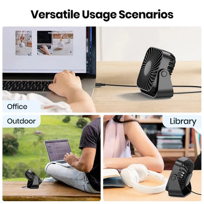 TOPK 4-Inch USB Mini Portable Fan