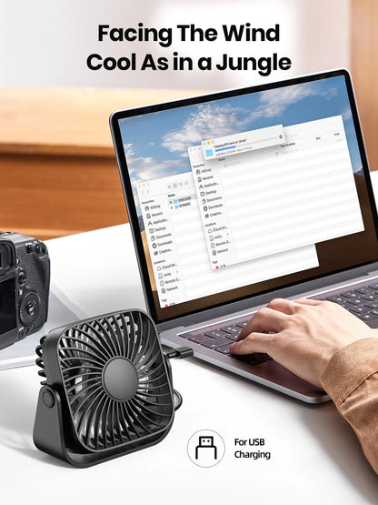 TOPK 4-Inch USB Mini Portable Fan
