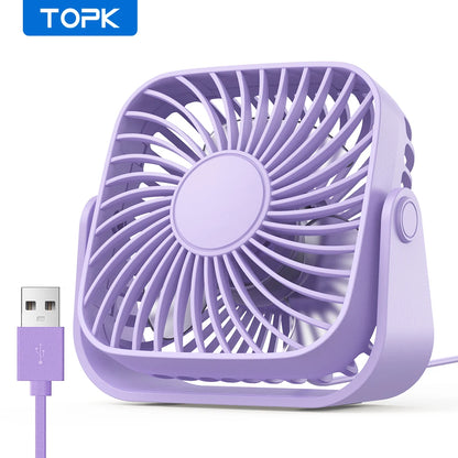 TOPK 4-Inch USB Mini Portable Fan