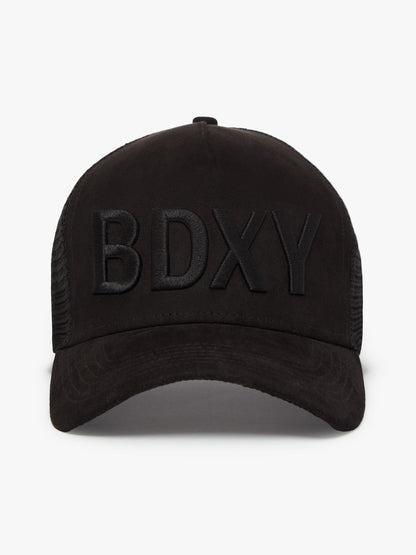 The Gaffer Trucker Cap | Black - Bascora