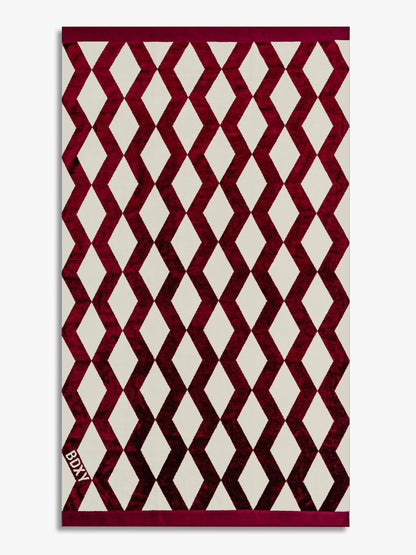 The Wrap Towel | Mirrorzag Burgundy - Bascora