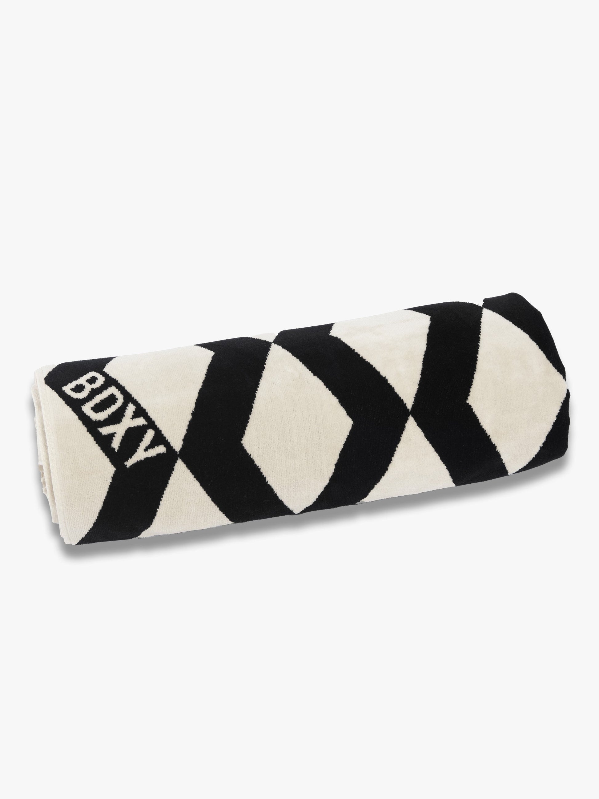 The Wrap Towel | Mirrorzag Black - Bascora