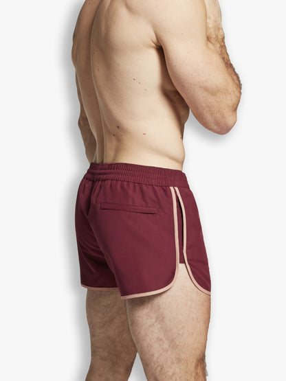 The Cameo Shorts | Burgundy - Bascora