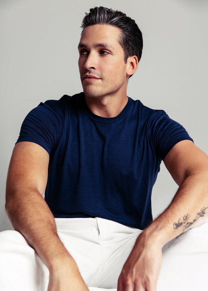 The Actor T-shirt | Navy - Bascora