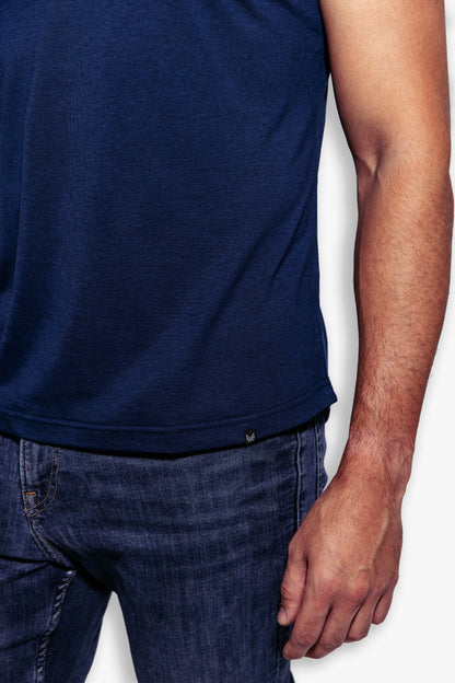 The Actor T-shirt | Navy - Bascora