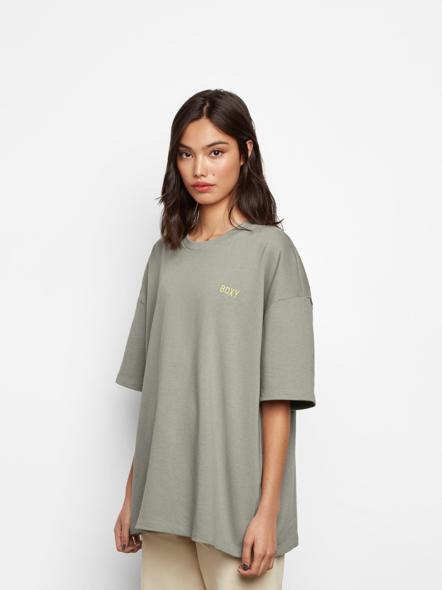 The Block T-shirt | Pebble - Bascora