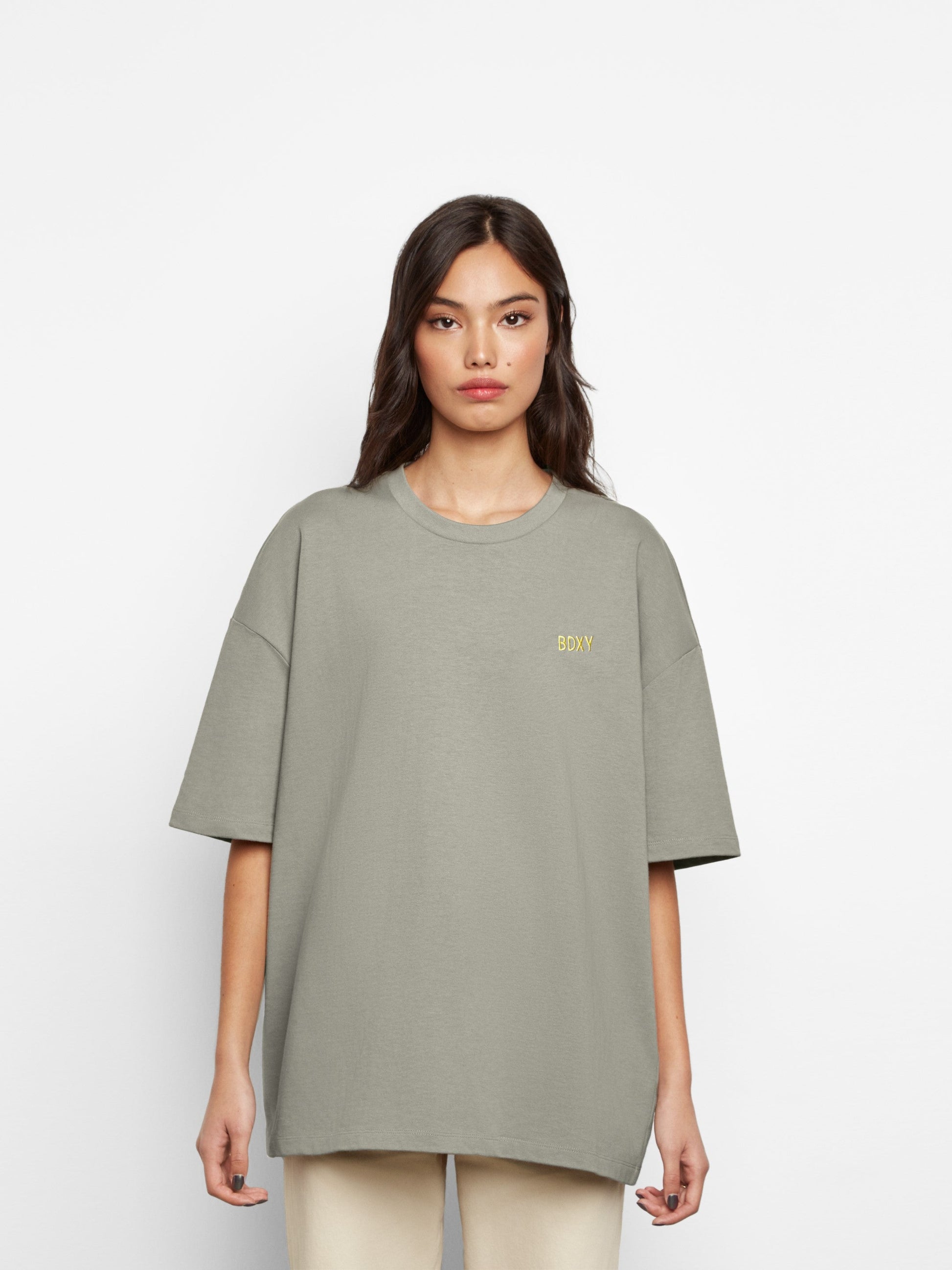 The Block T-shirt | Pebble - Bascora