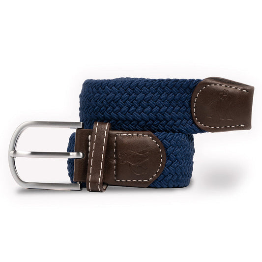 Swole Panda Recycled Woven Belt in Dark Blue
